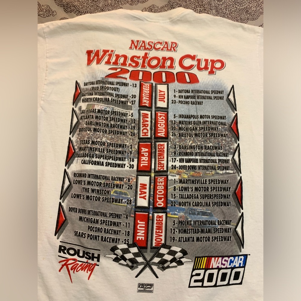 VTG NASCAR Winston Cup Roush Racing double sided graphic XL
